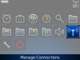 Select Manage Connections icon.